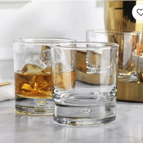 Clear Heavy-Bottom Whiskey Glasses - Set of 2 - Picture 1 of 3